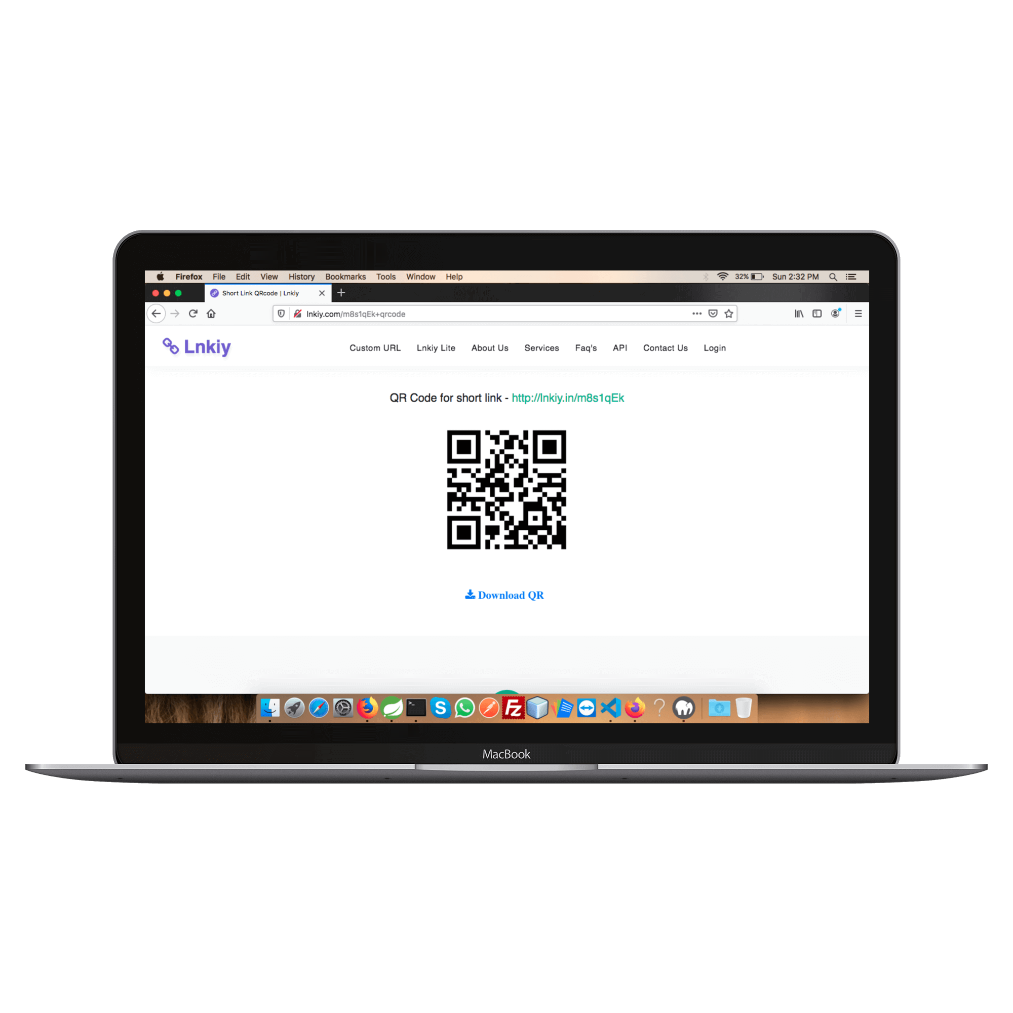 Generator QR Code With Lnkiy